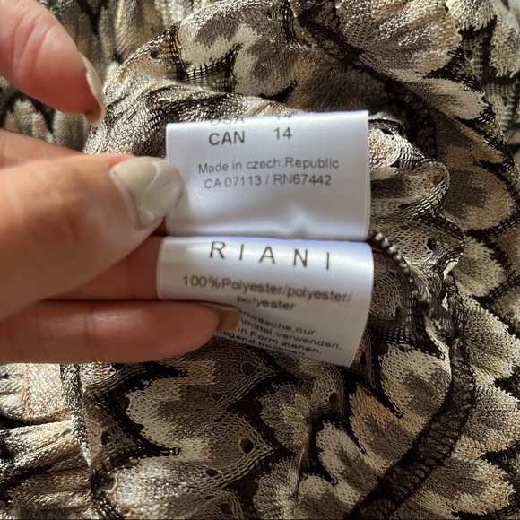 RIANI 70s Print Blazer - Picture 5 of 7